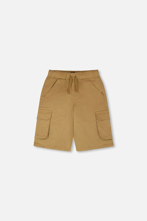 Stretch Twill Bermuda With Cargo Pockets Beige - H30YB27_01720