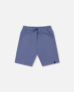 Organic Cotton Jersey Shorts Blue Pants & Shorts Deux par Deux