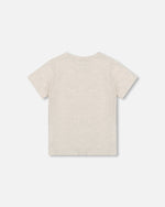 Organic Cotton Jersey T-Shirt Solid Heather Grey Tees & Tops Deux par Deux