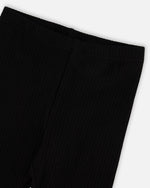 Rib Capri Leggings Black - H30YG63_09990