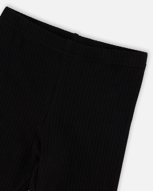 Rib Biker Leggings Black - H30YG64_09990