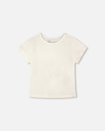 Crinkle Jersey T-Shirt Off White - H30YG70_01010