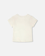 Crinkle Jersey T-Shirt Off White - H30YG70_01010