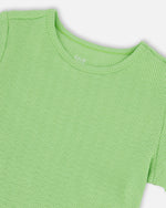 Crinkle Jersey T-Shirt Mint Green - H30YG70_03007