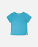 Crinkle Jersey T-Shirt Blue - H30YG70_04520