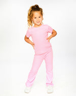 Crinkle Jersey T-Shirt Pink - H30YG70_06240