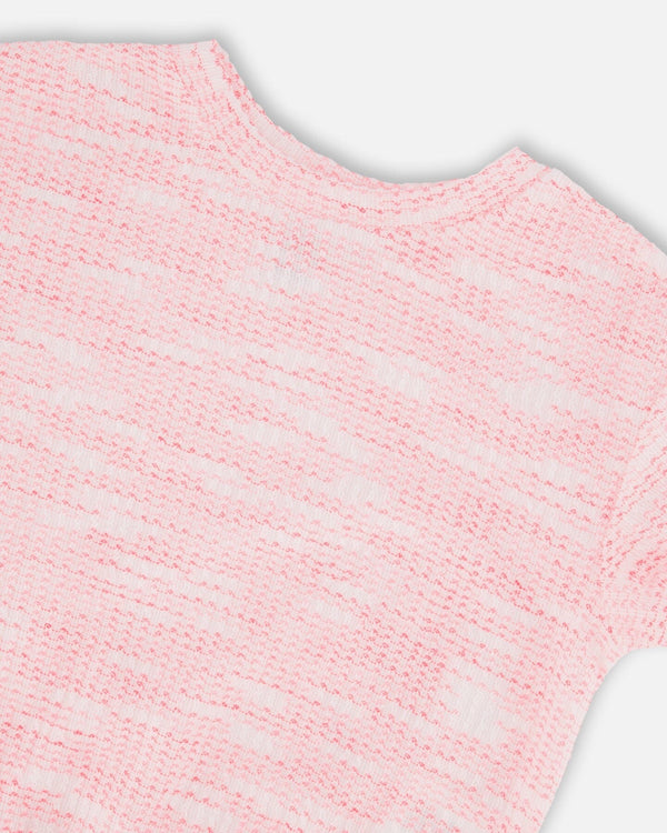 Jacquard Knit T-Shirt Multicolored - H30YG74_3H133