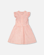 Sleeveless Button Down Dress Pink Gingham - H30YG85_3H177