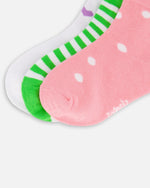 Socks (3 Pairs) Striped Green - H30YGS_3H208