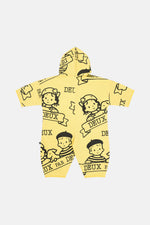 40Th Anniversary Printed Jersey One-Piece Honey Yellow