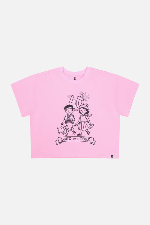 40Th Anniversary Graphic T-Shirt Soft Pink