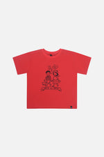 T-shirt graphique 40e anniversaire rouge coquelicot