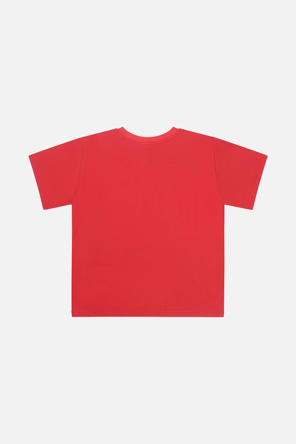 T-shirt graphique 40e anniversaire rouge coquelicot