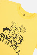 Adult 40Th Anniversary Graphic T-Shirt Honey Yellow