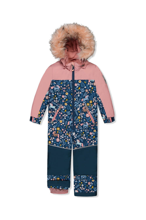 Kids One Piece Discover Snowsuit Blue And Pink Unicorn Print - J10DG70_1J016