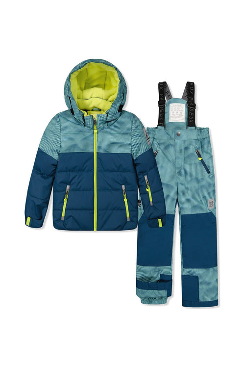 Two Piece Play Snowsuit Greyish Blue And Navy With Greyish Blue Pants