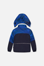 Two Piece Play Snowsuit Navy Blue And Orange With Blue Pants - J10PB45_04790