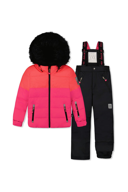 Two Piece Play Snowsuit Bright Pink