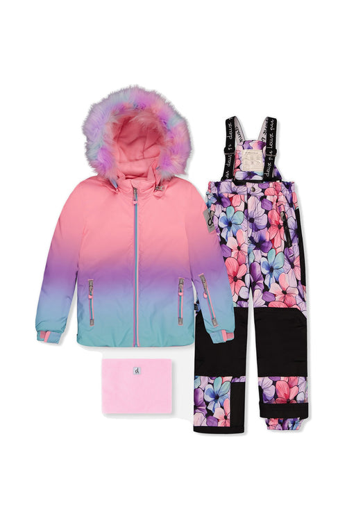Two Piece Play Snowsuit Pink To Blue Gradient - J10PG87_1J022