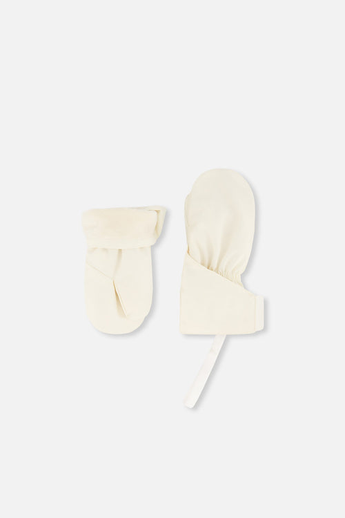 Lined Baby Mittens Off-White - J10XM103_01880