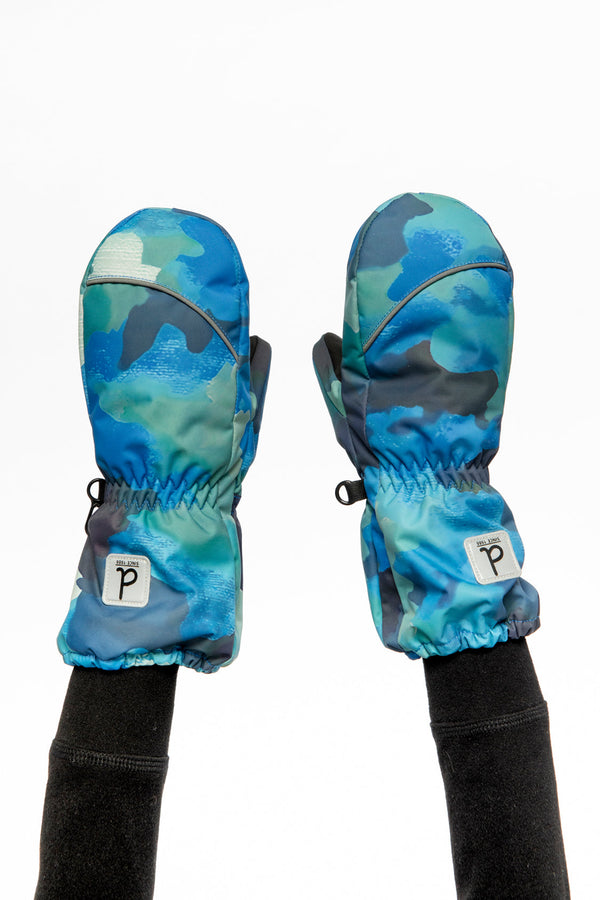 Play Baby Winter Mittens Blue Camouflage - J10XM202B_1J055