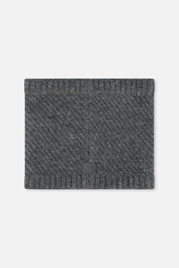 Winter Knit Neckwarmer Cool Dark Grey - J10XT2_04930