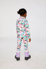 Two Piece Thermal Underwear Coral Camouflage Print - J10Y600_1J031