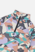 Two Piece Thermal Underwear Coral Camouflage Print - J10Y600_1J031