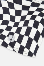 Brushed Jersey Balaclava White Checkered Print - J10YBAL_1J059