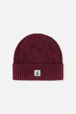 Winter Knit Hat Burgundy - J10Z24_07610