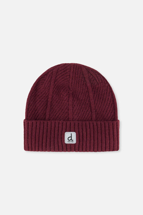 Winter Knit Hat Burgundy - J10Z24_07610
