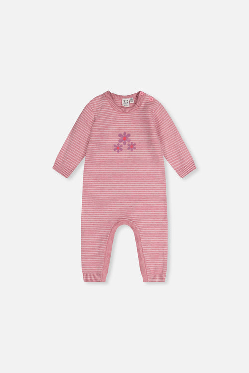 Knitted Romper Dusty Pink - J20BT40_06170