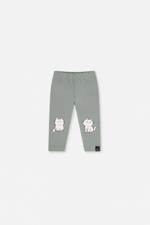 Baby Leggings aus Bio-Baumwolle in Salbeigrün