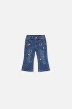 Baby-Stiefelhose Jeans Marineblau Denim