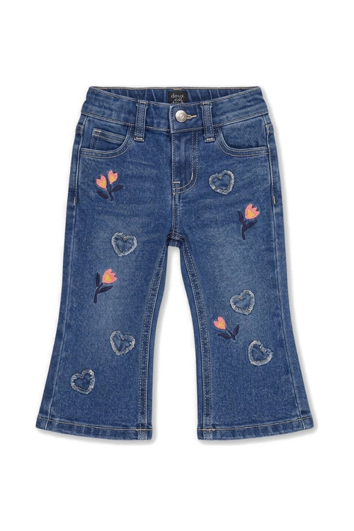 Baby Boot Leg Jeans Navy Blue Denim