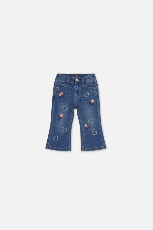 Baby Boot Leg Jeans Navy Blue Denim