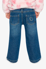 Bootcut-Jeans Navyblauer Denim