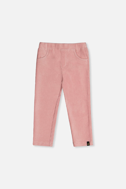 Stretch Velour Treggings Pale Dusty Pink