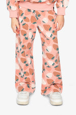 Wide Leg Sweatpants Pink Strawberry Print - J20G21_2J257