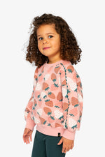 Sweatshirt Pink Strawberry Print - J20G30_2J257