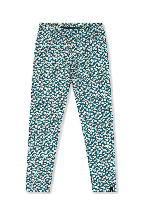 Organic Cotton Leggings Green Daisy Print - J20G60_2J258