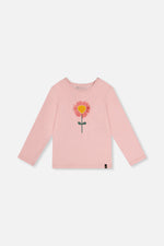 Long Sleeve Organic Cotton T-Shirt Pale Dusty Pink - J20G70_06220