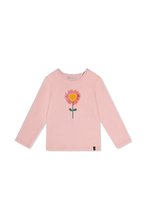 Long Sleeve Organic Cotton T-Shirt Pale Dusty Pink - J20G70_06220