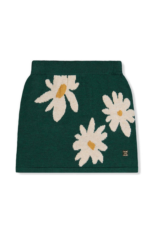 Knitted Skirt Jasper Printed Green - J20GT80_03013