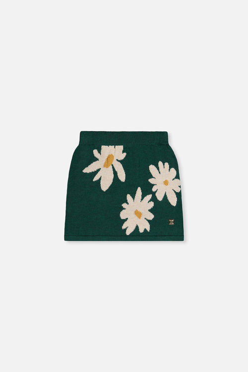 Knitted Skirt Jasper Printed Green - J20GT80_03013