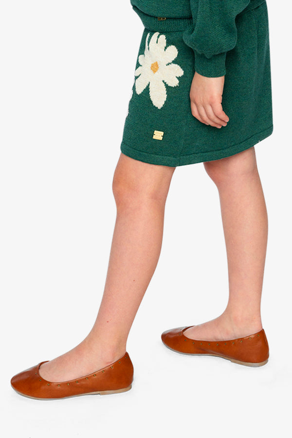 Knitted Skirt Jasper Printed Green - J20GT80_03013