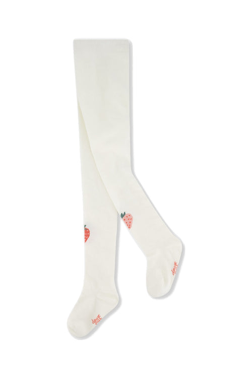 Knit Strawberry Tights Off-White - J20GT_01010