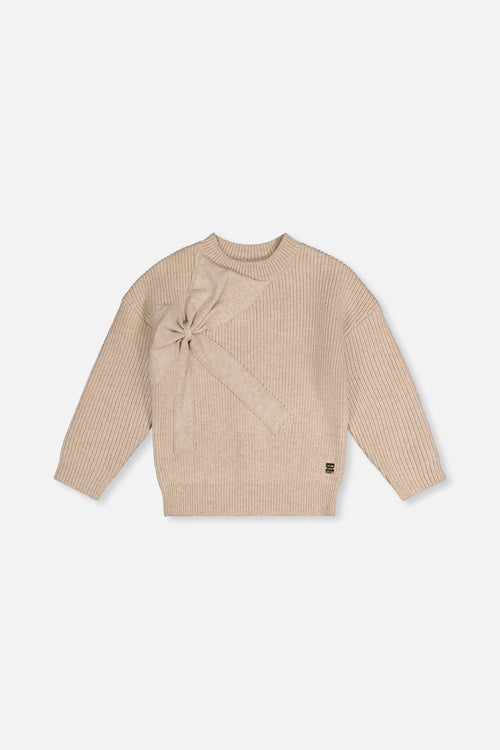 Sweater With Bow Beige - J20HT31_01010