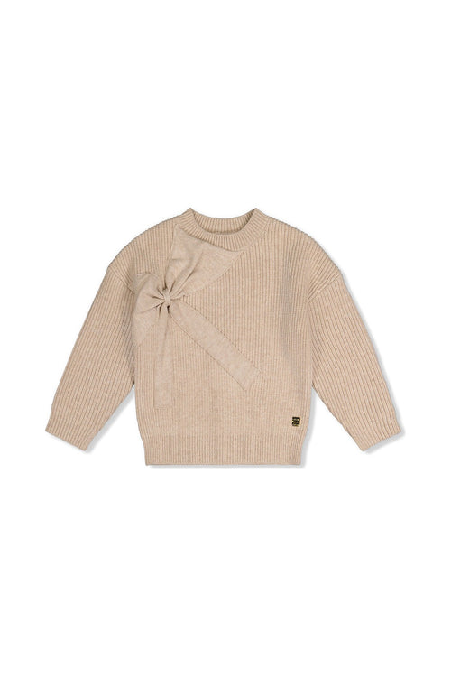 Sweater With Bow Beige - J20HT31_01010
