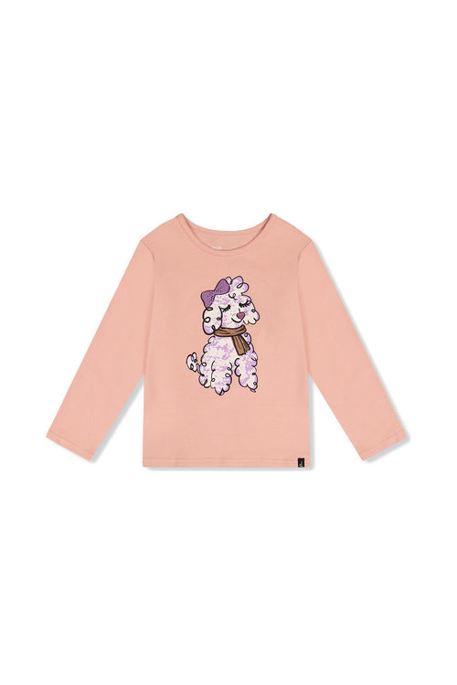 Long Sleeve Organic Cotton T-Shirt Pink - J20I70_08100